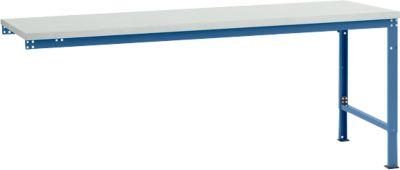 Manuflex Ansatztisch UNIVERSAL Spezial, Tischplatte Kunststoff, 2000x1000, brillantblau