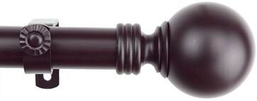 InStyleDesign Mocha Sphere Adjustable Curtain Rod Set