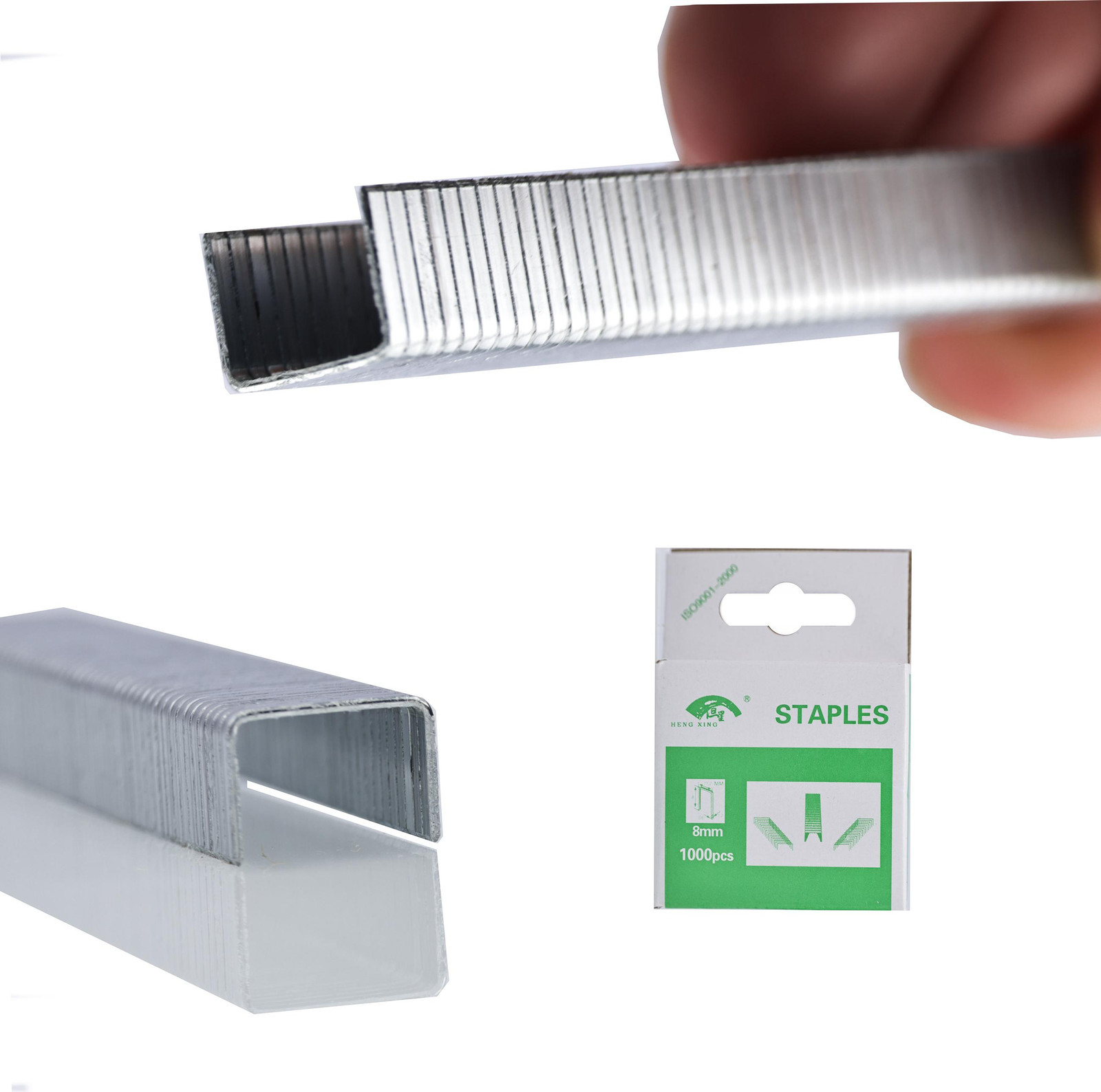 ROSFIX Nietjes M 8mm Professioneel – 1000 Stuks voor Textiel, Hout, Karton en Papier