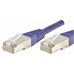Exertis Connect Patchkabel F/UTP, CAT.6, violett, 20,0 m Patchkabel mit besonders schmalem Knickschutz (F/UTP, CAT6, 20 m), Netzwerkkabel