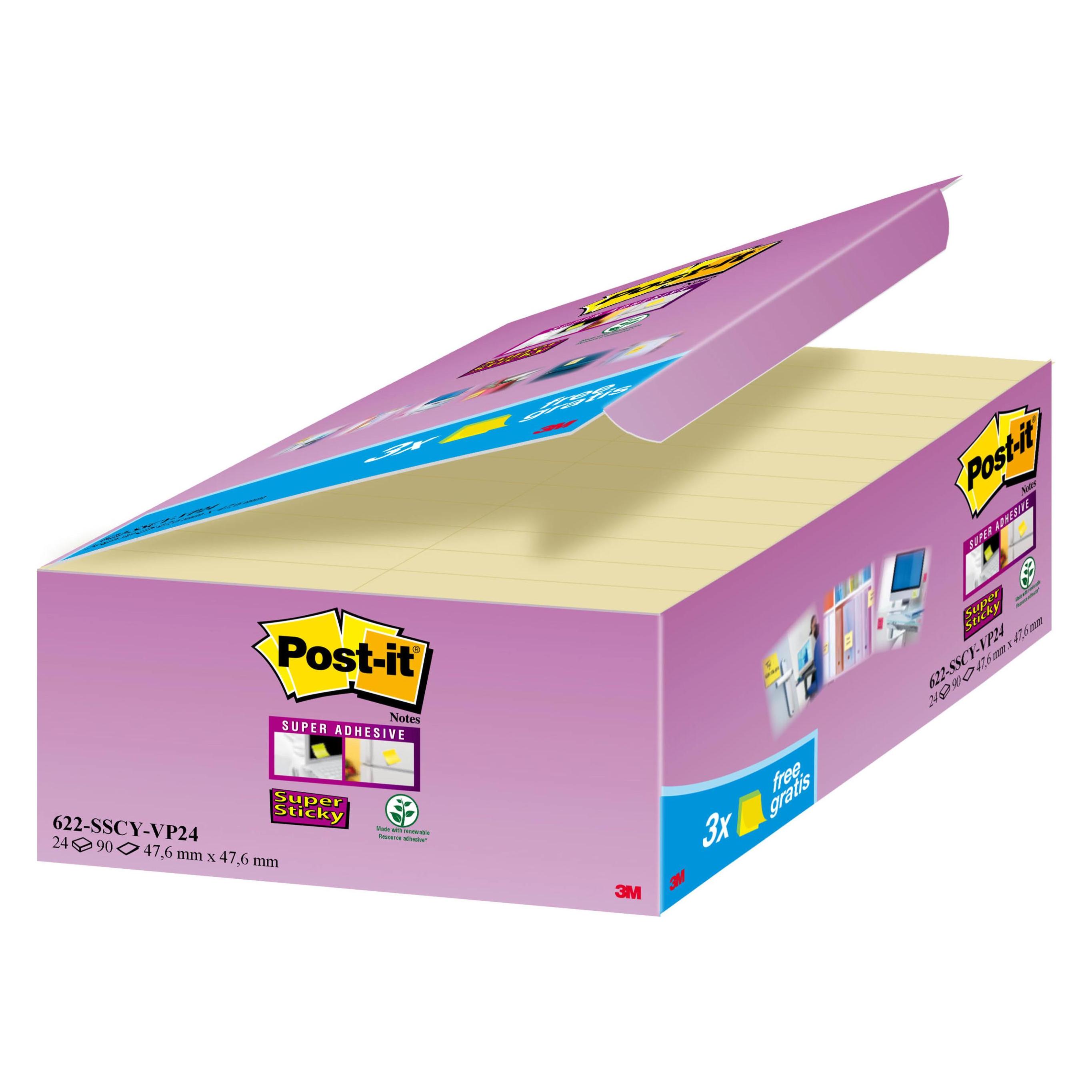 Post-it Super Sticky (48 x 48 mm) (622-SY24)
