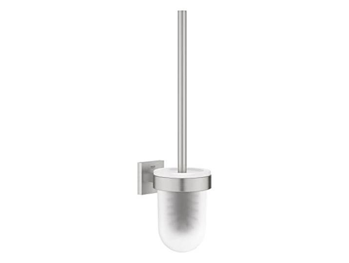 GROHE Quickfix Start Cube 40977DC0 Toiletborstelhouder, compleet met schroeven of lijm, Super Steel