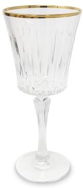 Vivience Water Glasses with Linear Design, Set of 6