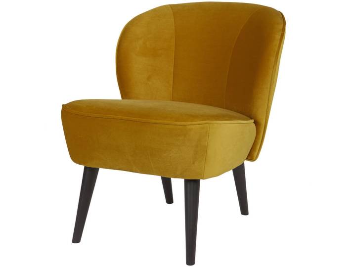 Livetastic Sessel Sara, Gelb, Holz, Birke, 59x71x70 cm, Made in EU, Wohnzimmer, Sessel, Sonstige Sessel