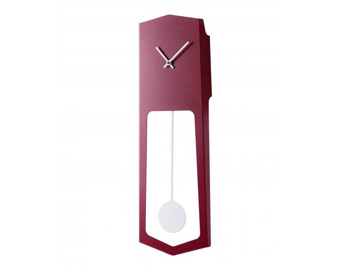 COVO horloge murale AIKA (Rouge rubis, aiguilles blanches - Métal)