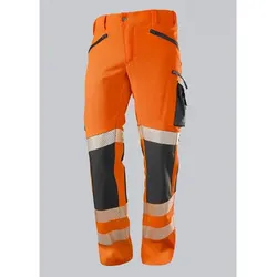 Superstretch-Warnschutzhose für Herren, warnorange/anthrazit, Größe 52s - warnorange - 52