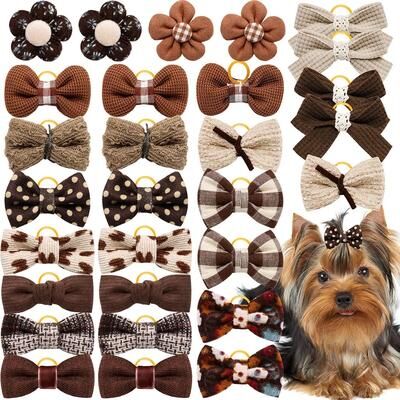 Happy Pet Pantry Cute Dog Hair Bows: Pet Grooming Accessories For Small Dogs 20PCS