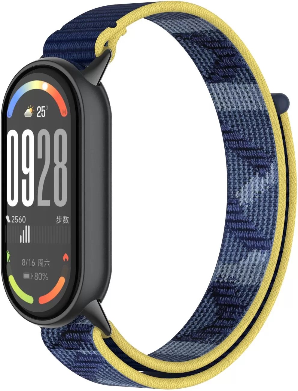 INF Nylon Armband für Xiaomi 10/9/8: Komfort, Stil & Vielseitigkeit Blau+Gelb