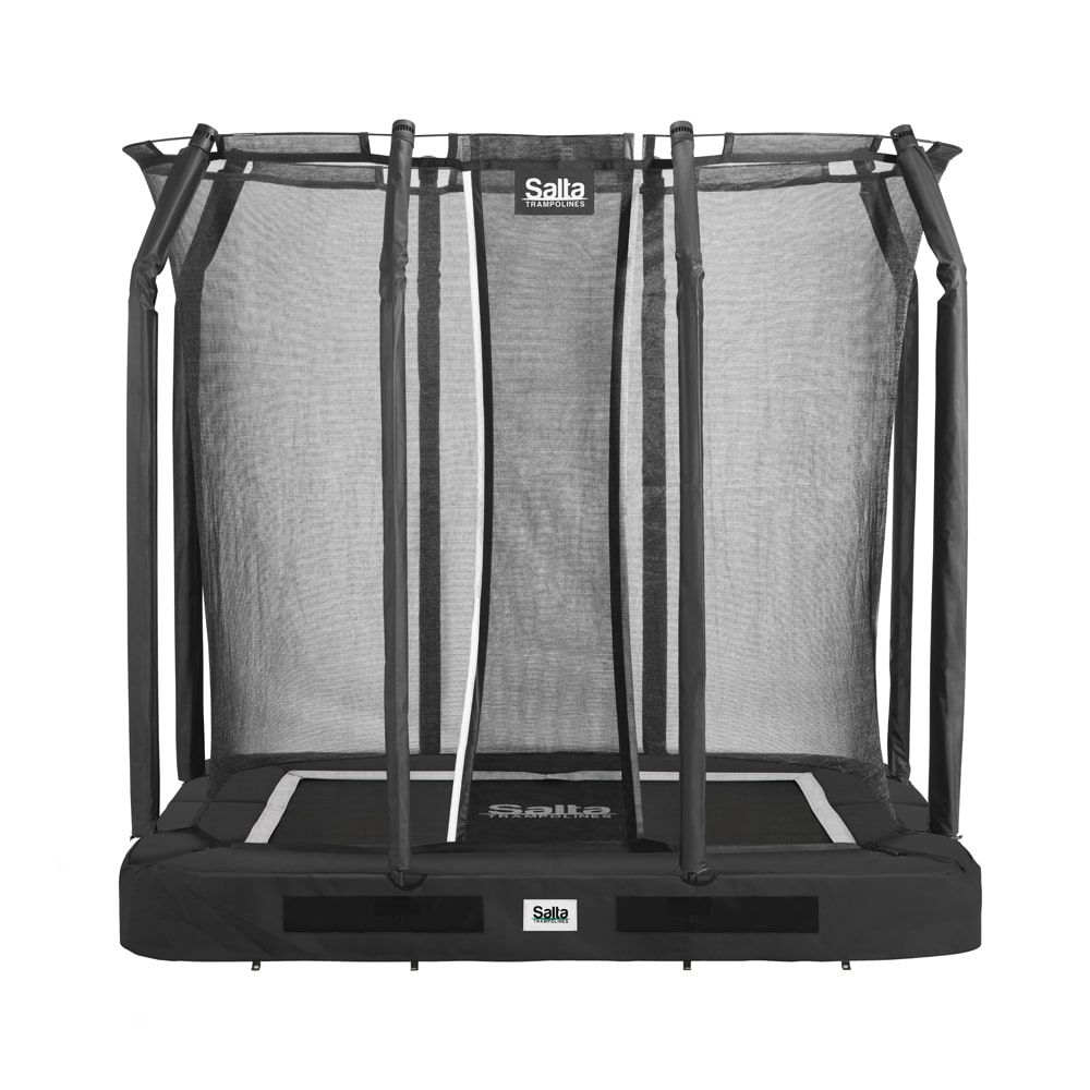 Salta Premium Ground - 214x153cm - Rechteckig - Schwarz - inkl. Sicherheitsnetz