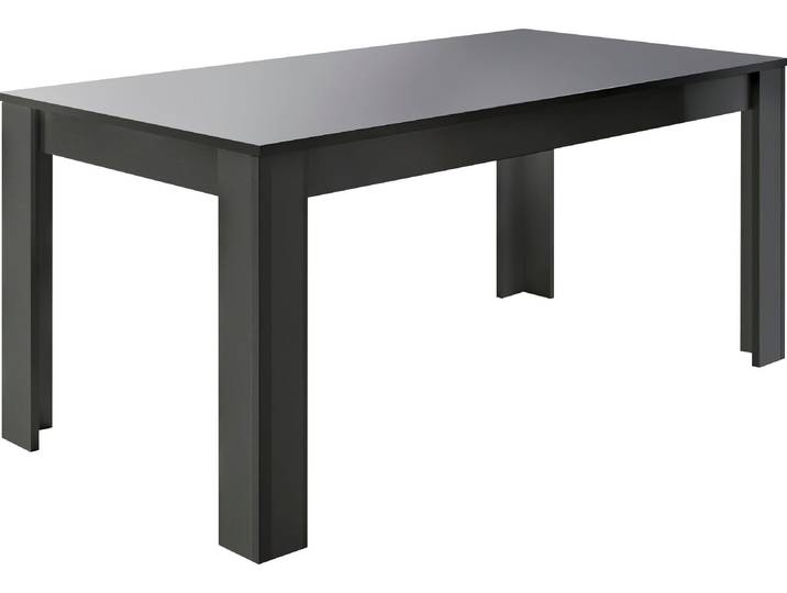 Esstisch HOME AFFAIRE Dama 180 x 90 cm, Küchentisch, Esszimmertisch , grau (anthrazit hochglanz lack, anthrazit hochglanz lack, anthrazit hochglanz lack), B:180cm H:79cm T:90cm, Tische, Esstisch, rechteckig, Tischplattenstärke 22 mm, verschiedene Farben