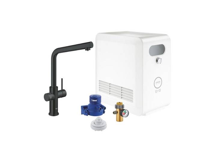 Grohe Küchenarmatur Blue Professional L-Auslauf velvet black