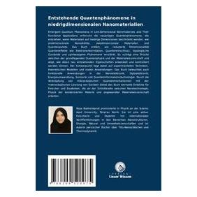 Umbreit Entstehende Quantenphänomene in niedrigdimensionalen Nanomaterialien (Deutsch, Softcover, Roya Bakhshkandi) (69145516)