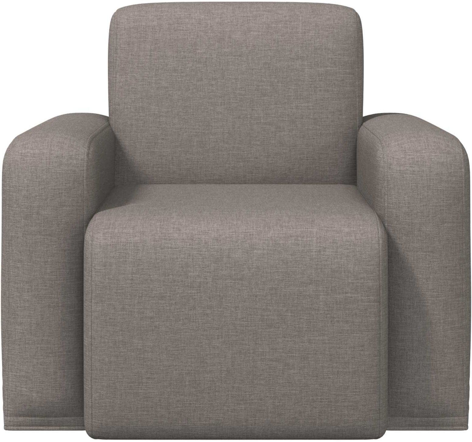 vidaXL Fauteuil Taupe Tissu