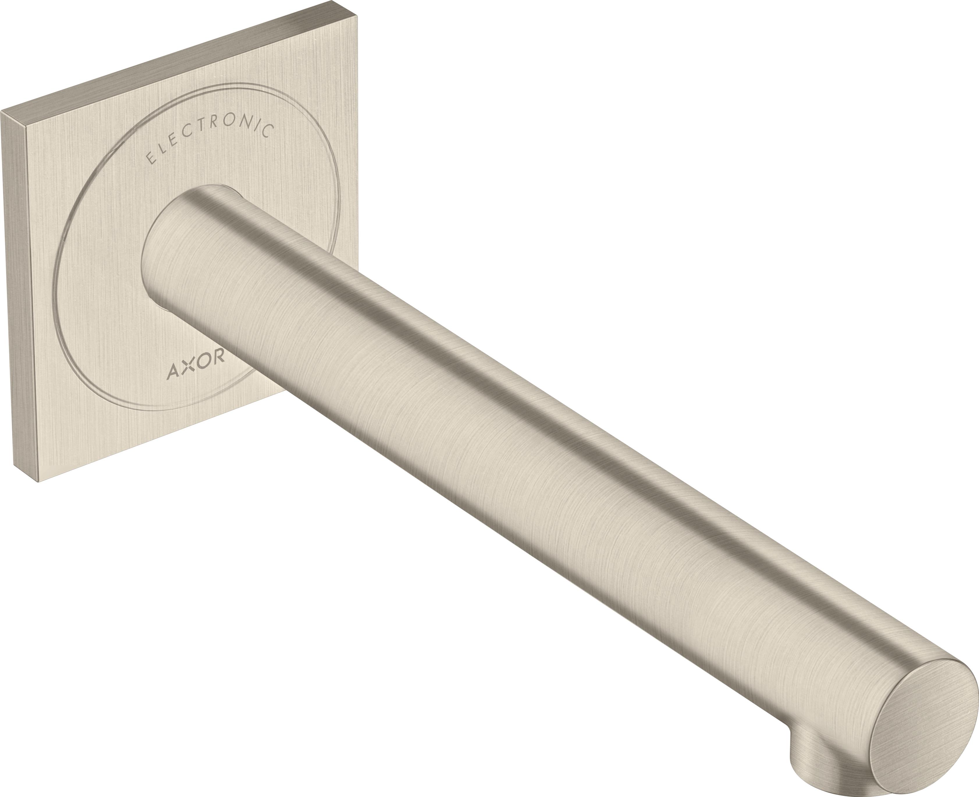 hansgrohe Elektronischer Waschtischmischer Axor Uno UP, Ausladung 221mm, brushed nickel