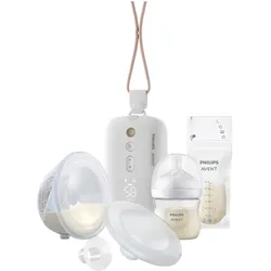 Philips Avent Elektrische Milchpumpe handsfree, weiss | transparent