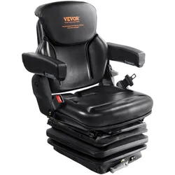 VEVOR Traktorsitz  590 x 560 x 755 mm, 0–180° Schleppersitz, Universal Traktorsitz, Traktorsitz Schleppersitz, Gabelstapler PVC 33,1 kg für die meisten mechanischen Sitze wie Gabelstapler