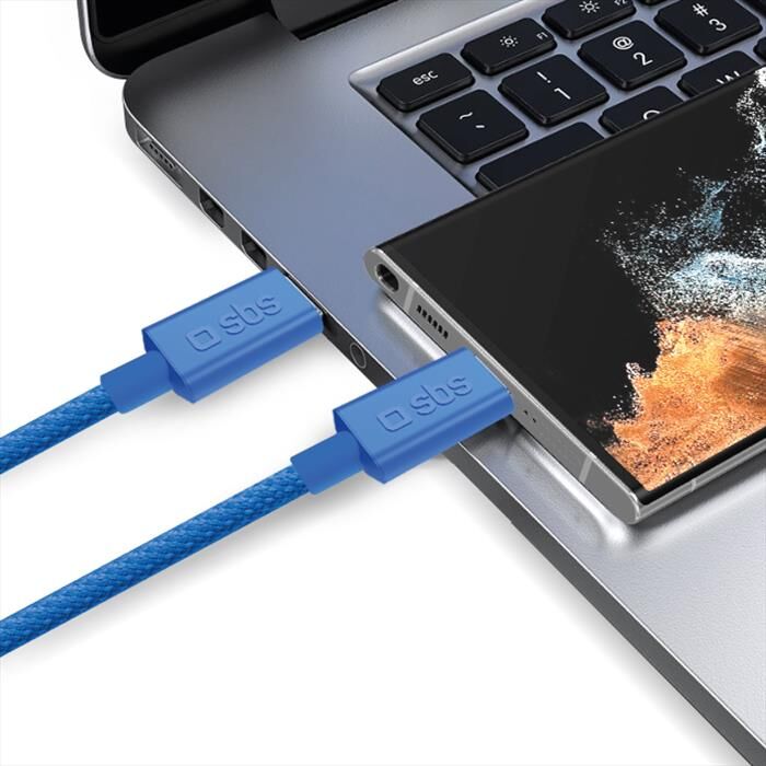 SBS Cavo Tecabletissuetccb Per I Dispositivi Con Usb-c-blu