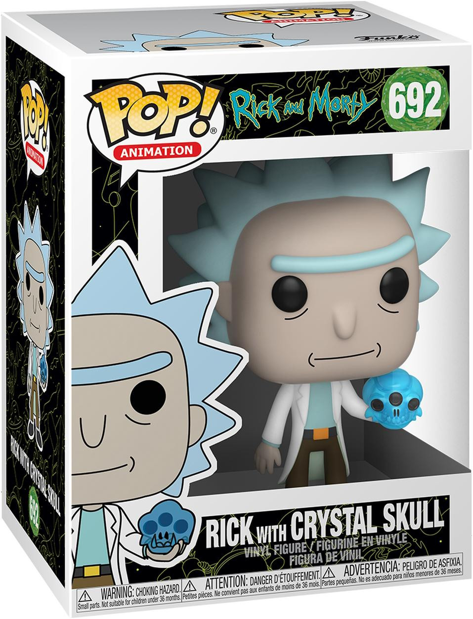 Funko Pop! Animation Rick and Morty Rick met kristallen schedel verzamelobject