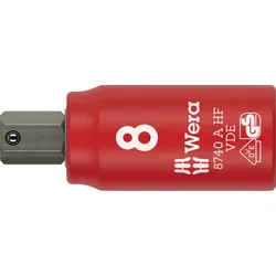 WERA 05005904001 - VDE Zyklop Bitnuss, 1/4"-Antrieb, Haltefunktion 8.0x47.0