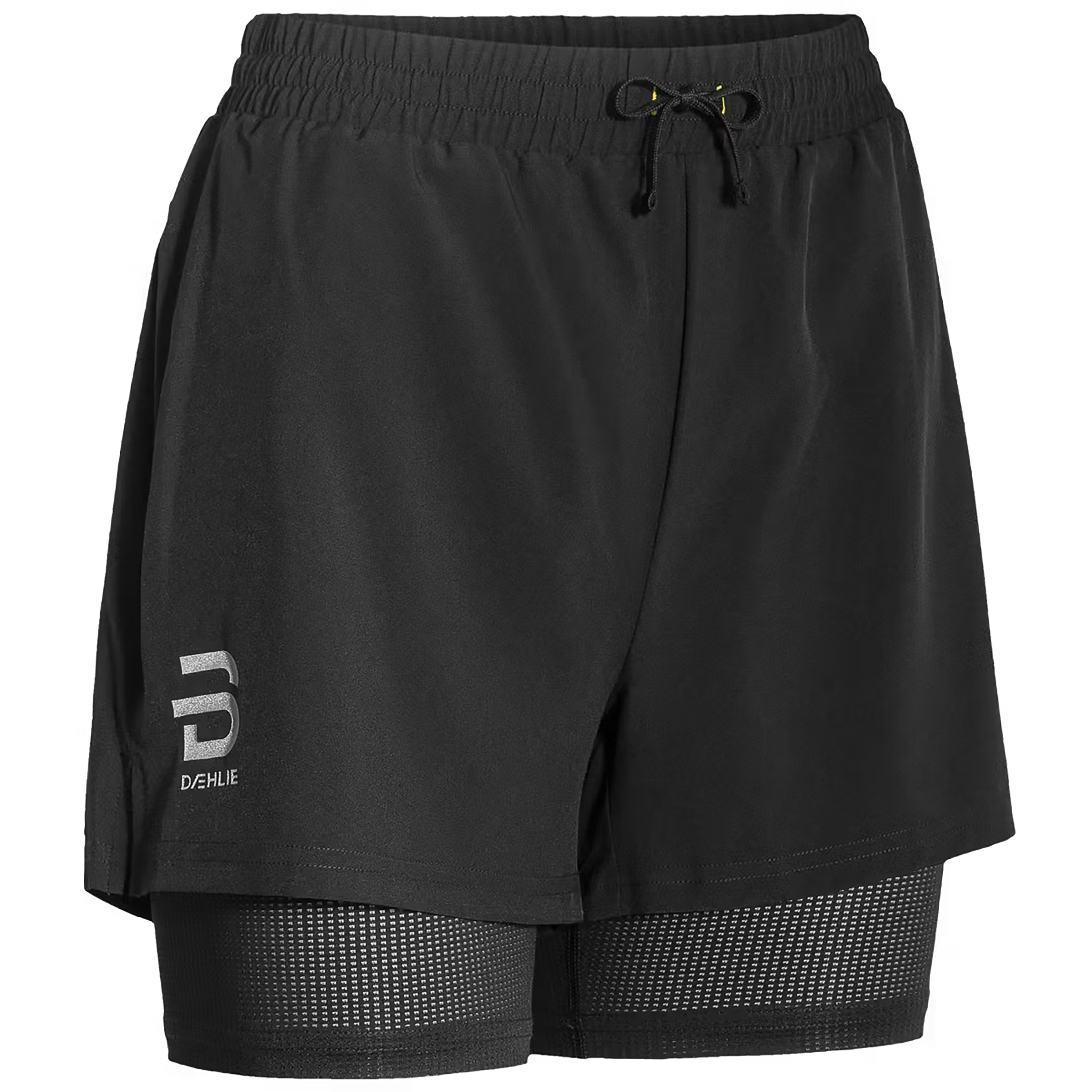 Daehlie Run 2 in 1 Damen Laufhose schwarz Größe S Laufen Schnell trocknend