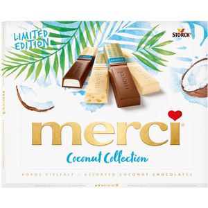 Merci Pralinen Pralinen Coconut Collection, 20 Stück, 4 verschiedene Sorten, Limited Edition, 250 g
