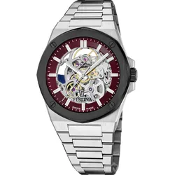 Festina Automatik Herren Automatik F22008/2 - Red,Stahl - 42mm
