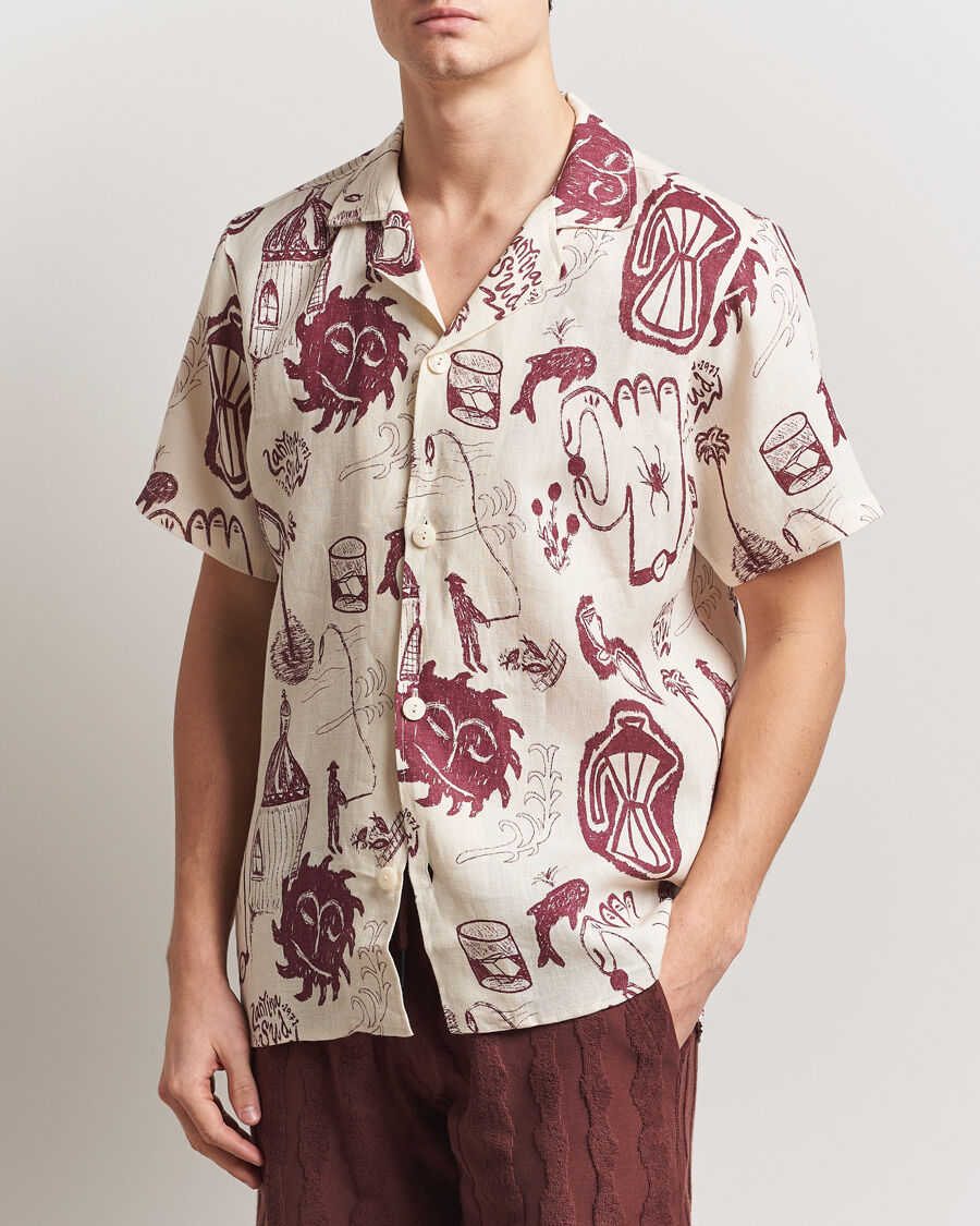 OAS Cuba Linen Shirt Cantina men M Beige