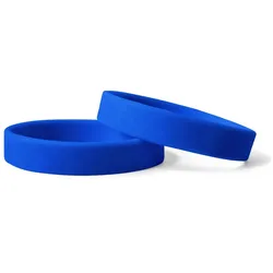 CombiCraft Silikon Einlassbänder - Blau - 10 Stück