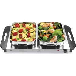 Lacor Buffetkochgerät, Speisewärmer, Silber