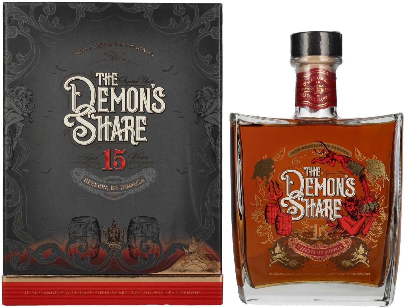 The Demon's Share Rum The Demon's Share 15 Years Old Spirit Drink Reserva de Bodega 43% Vol. 0,7l in Geschenkbox