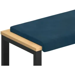 vidaXL Bankkissen Samt Blau Tiefe 35 cm