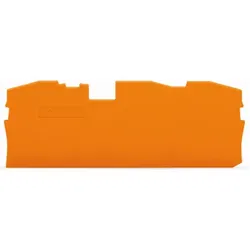 Wago TOPJOB® S Abschluss- und Zwischenplatte  1 mm dick 2016-1392 - orange (VPE 25 STK)