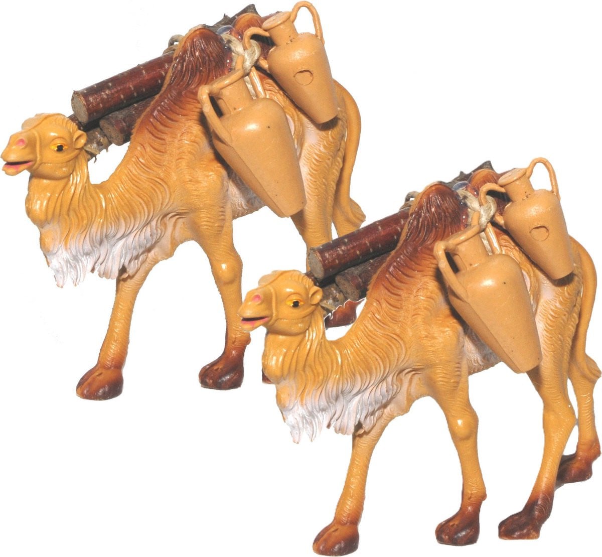 Set van 2 Euromarchi kameel miniatuur beeldjes, 12 cm