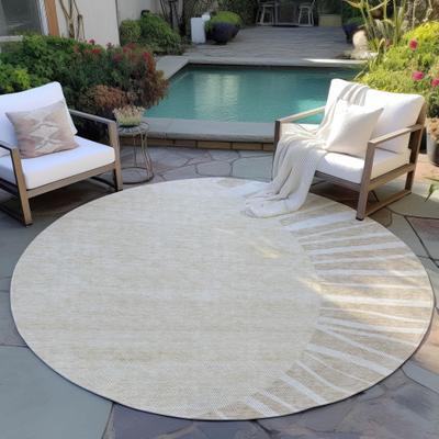 Addison Rugs Machine Washable Indoor/ Outdoor Chantille Modern Sunburst Rug