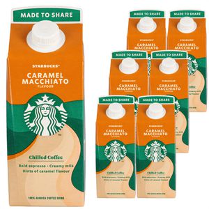 Starbucks Eiskaffee Caramel Macchiato Fettgehalt 1,8%, im wiederverschließbaren Tetrapack, 6x 0,75 Liter