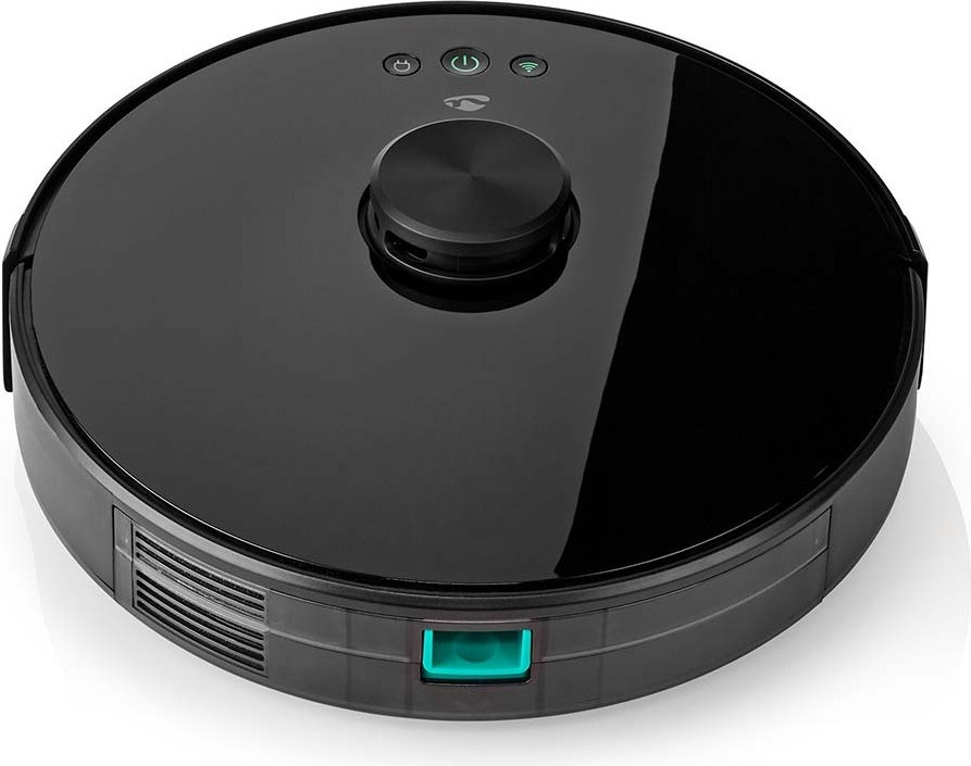 Nedis WIFIVCL001CBK zakloze stofzuiger, zwart, rond, 0,6 liter