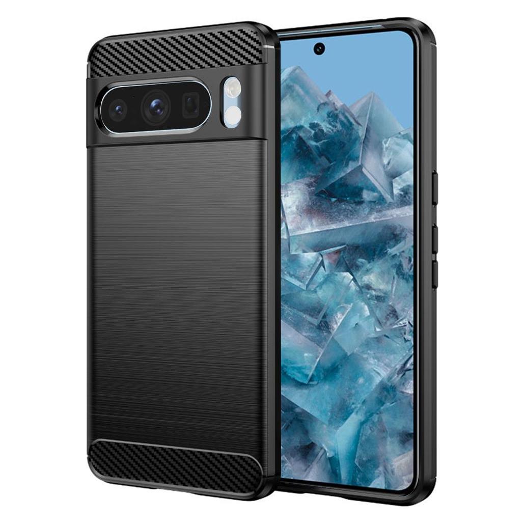 Techsuit - Carbon Silicone - Google Pixel 8 Pro - Black (Google Pixel 8 Pro) (56341832)