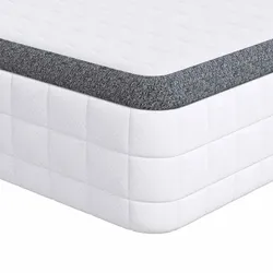 vidaXL Matratze 2 pcs Weiß und Grau 70 x 200 cm Bonell Feder