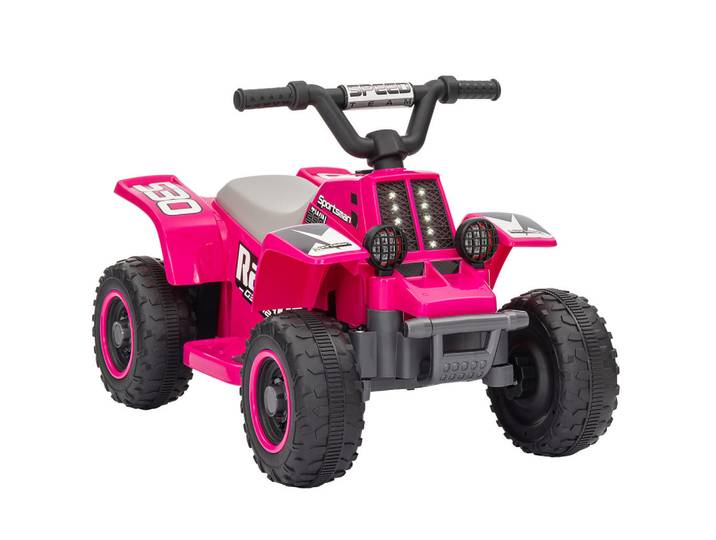 Aiyaplay Kinder Elektro-Quad Elektro Kinderquad mit Vorwärts-und Rückwärtsfunktion Rosa, Metall, Kunststoff, 42.5x46.5x70.5 cm, Freizeit & Co, Gartenspielzeug, Kinder-Elektrofahrzeuge