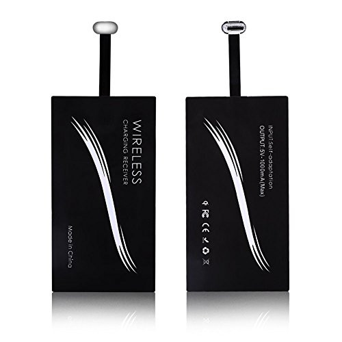Akozon USB-C Qi Draadloze Oplader Adapter voor Snelle Smartphone Opladen