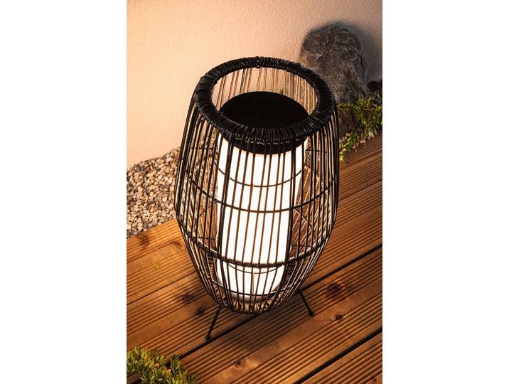 Lanterne LED Basket 20 x 40 x 20cm Noir
