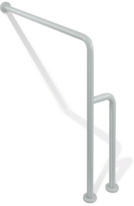 Hewi 801 Boden-Wandstützgriff 801.22.4S97 670-950 mm x 300-834 mm, lichtgrau