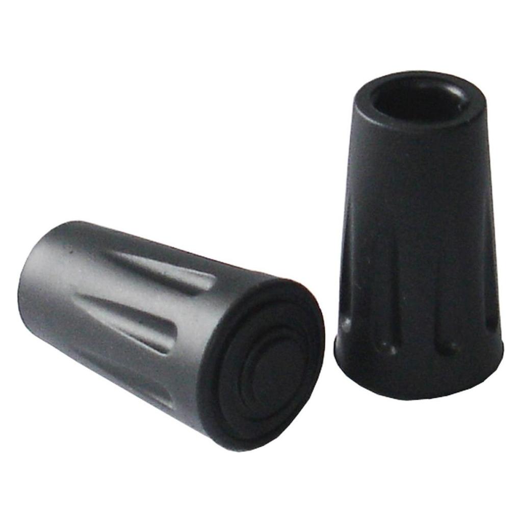 Kubi Sport Kubisport Zaślepki na Kijki Kije Trekkingowe Okrągłe Gumowe Czarne KUBISPORT 2 szt. (lth131)
