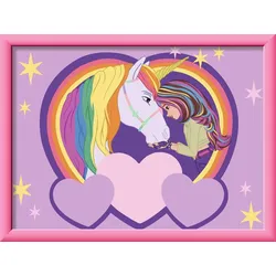 Ravensburger Beschäftigung - CreArt, Malen nach Zahlen Kinder Unicorn Academy - Sophia & Wildstar