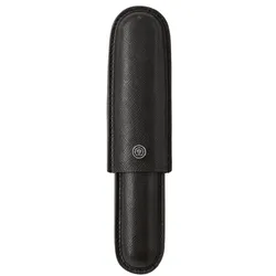 Schneider Lederetui im Zigarrenstil schwarz