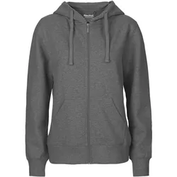 Neutral Damen Bio Kapuzen Sweatjacke O83301 dark heather XXL