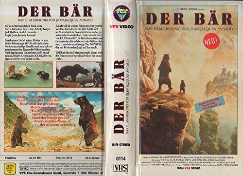 Jean-Jacques Annaud - Der Bär [VHS] - Preis vom 08.10.2026 07:26:42 h