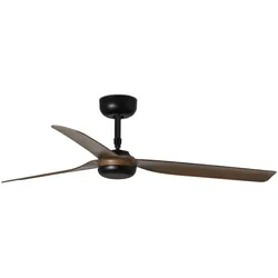 DC Deckenventilator Punt Schwarz-Nussbaum