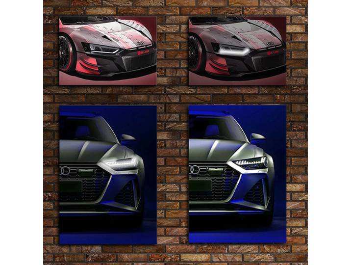 Néons de voiture Led à couleur changeante avec télécommande USB personnalisée, panneaux de lumières de voiture, peintures suspendues d'anniversaire, de bars, de Garages, de pièces