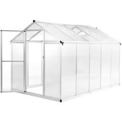 vidaXL Gewächshaus Aluminium 302x190x195 cm 11,19 m3